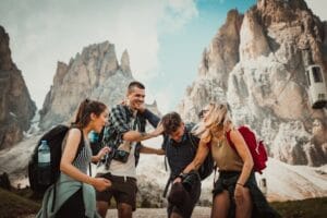 Embarking on the Ultimate Adventure: A Roadtrip with Close Friends amidst the Breathtaking Beauty of the Dolomites