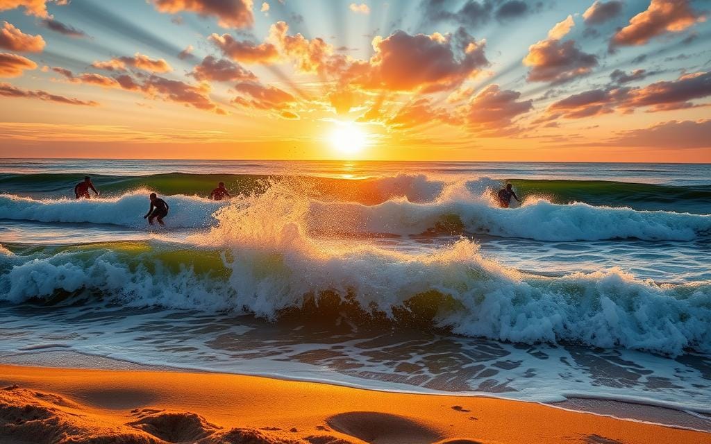Huntington Beach surfing