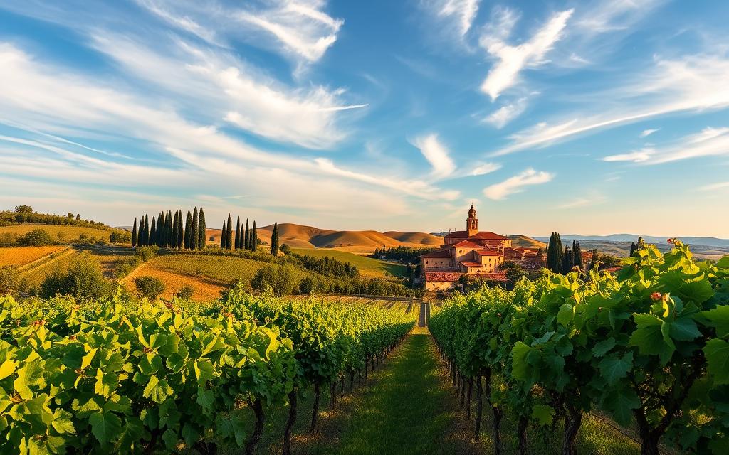 Tuscany wine country