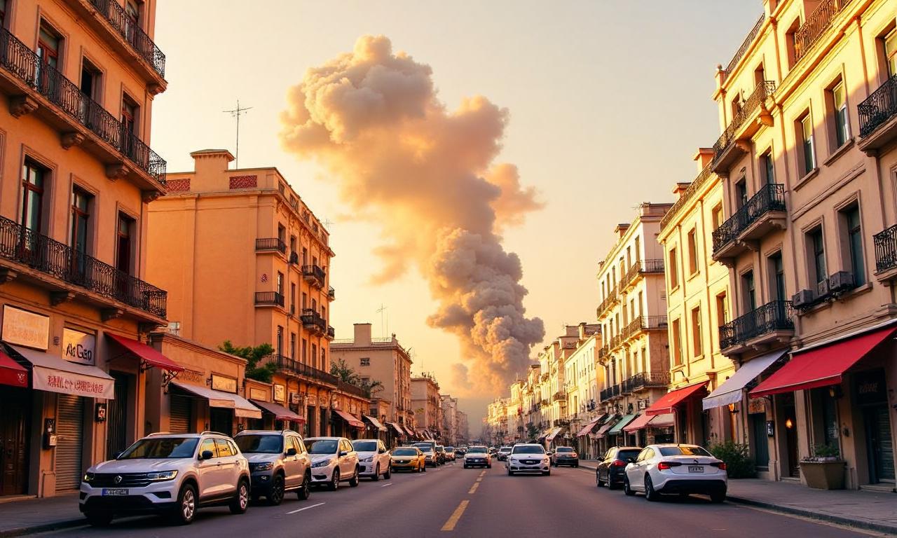 BBC at the site of Israeli air strikes in Beirut